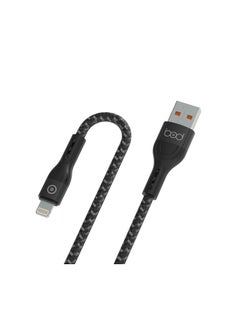BOD iPhone cable, 2 meters, black fabric, Bod brand  - Image 1