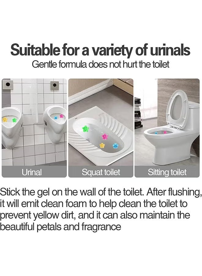 هلام مرحاض على شكل طابع، مجموعة معطر للمرحاض بخمسة روائح، يزيل الترسبات والبقع، منظف مزيل للروائح، مناسب لتنظيف المراحيض والحمامات المنزلية - Image 5