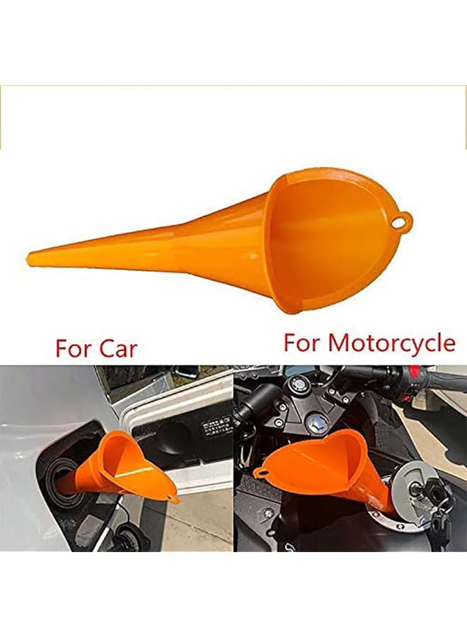 KASTWAVE Car Refueling Long Funnel Kit - 6 Pcs Plastic Automotive Universal Gas Funnels, Portable Gasoline Engine Fuel Funnel For Car And Motorcycle - Image 2