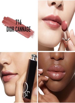 Dior Addict DIOR Addict Shine Lipstick - #716 Dior Cannage (3.2g) Hydrating High-Shine Brown Lipstick  - Image 2