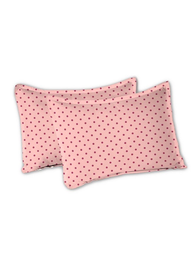 Trident Bedsheet Set - Urban Comfort Collection, 100% Cotton Bedsheet for Double Bed (1 Queen Size Bedsheet with 2 Pillow Covers) Superior Softness, 144 Thread Count - Party Mood Pink - Image 4