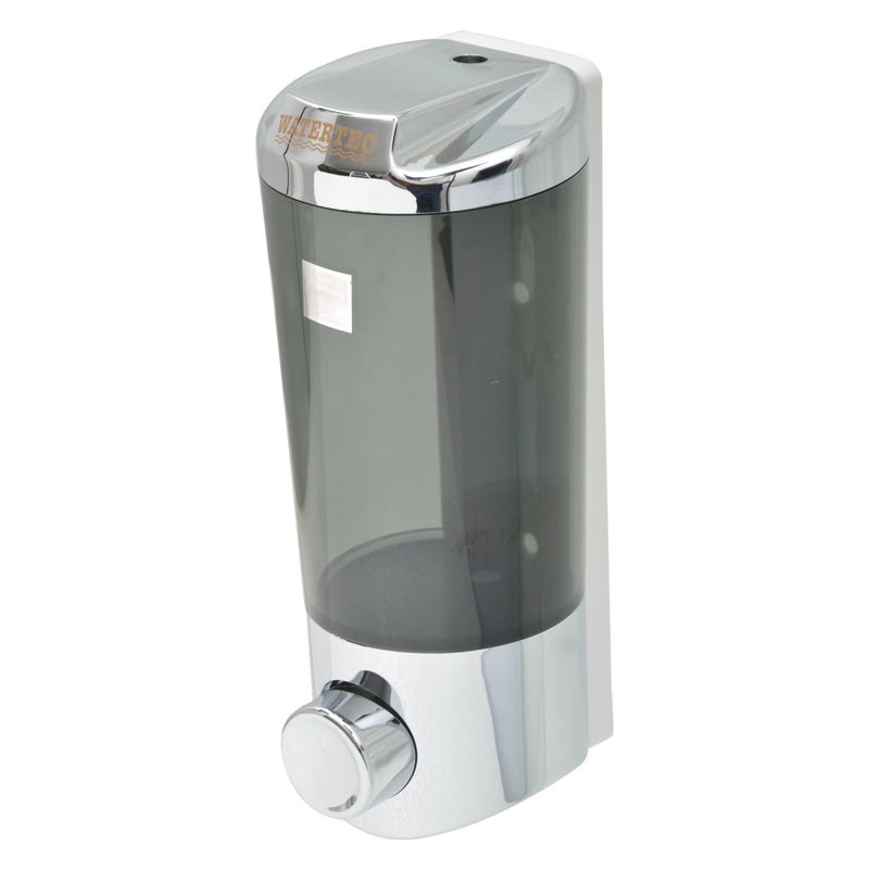 WATERTEC Wall Mounted Dispenser for Liquid Soap Shampoo Conditioner Handwash and Liquid Soap Dispenser Ideal for Bathroom, Basin, and Kitchen Sinks 500 Ml (Color: White) - Image 1
