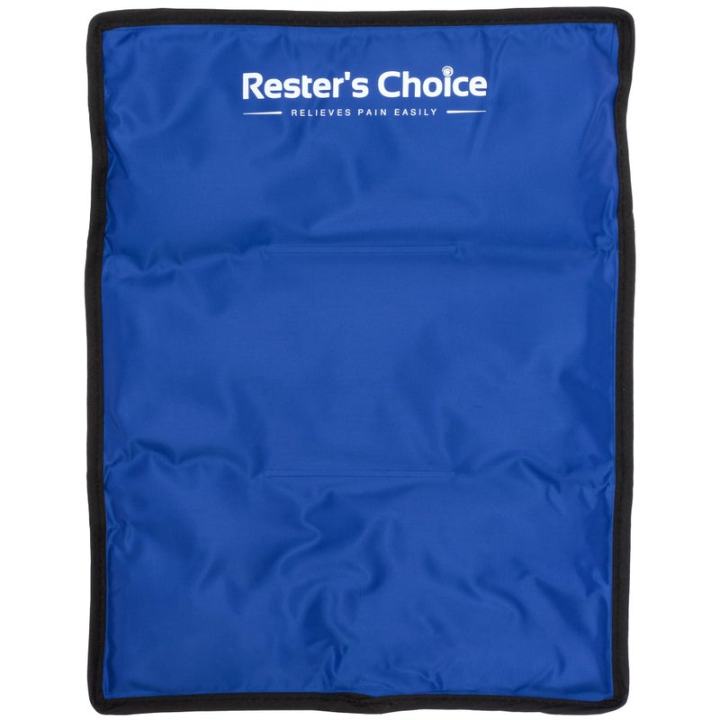 Rester's Choice Gel Soft Flexible Ice Pack for Injuries Reusable - (Large: 11"x14.5") for Hip, Shoulder, Knee, Back - Comfy Cold Pack Compress for Swelling, Bruises, Surgery - Image 1