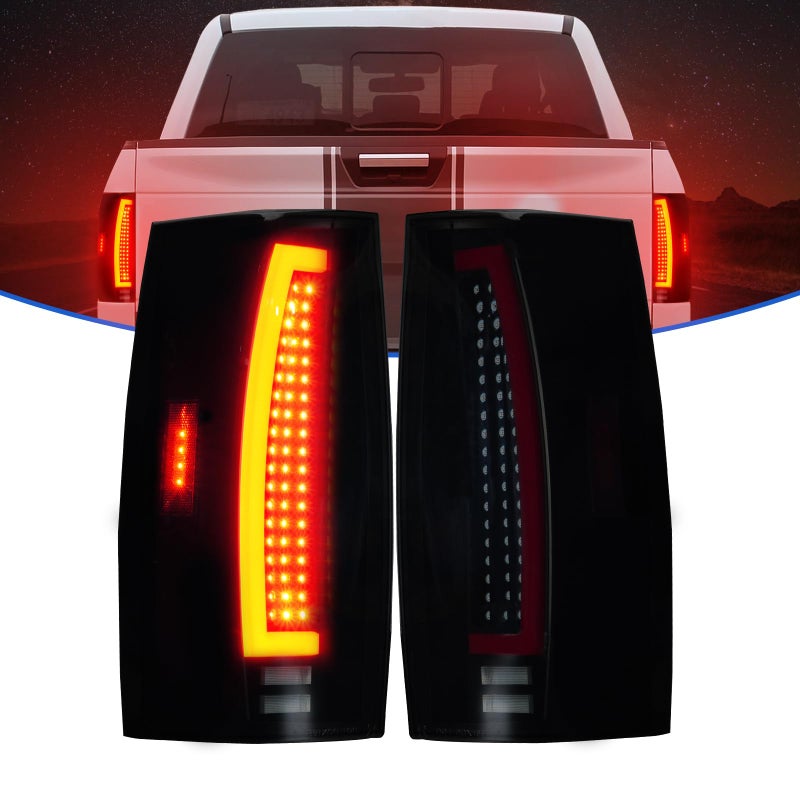 Gubebaili LED Tail Lights Fit for Chevy Tahoe SuburbanFit for GMC Yukon 20072014 Rear Brake Lamp Taillight Assembly Black Housing Smoke Lens - Image 3