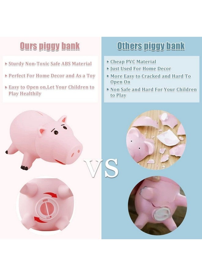 PHOCAS Hairphocas Cute Pink Pig Money Box Plastic Piggy Bank for Kid's Xmas Christmas Birthday Gift with Box - Image 3