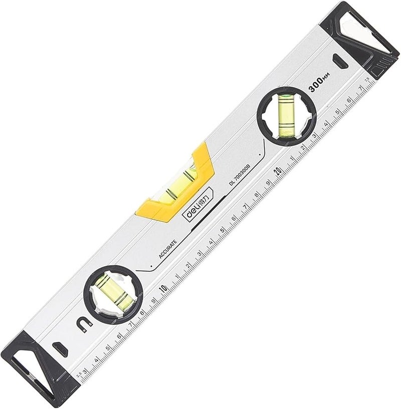 مستوى الروح المغناطيسي للطوربيد 300 مم مع 3 قوارير أداة فقاعة مضادة للصدمات من الألومنيوم - Image 2