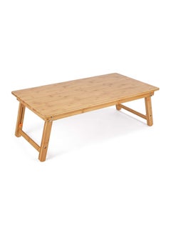 NNEWVANTE Large Size Floor Desk Nnewvante Floor Table Tray with Folding Legs Adjustable Low Coffee Table for Breakfast Serving Tray Gaming Writing 33.5x17.7in  - Image 1