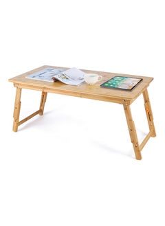 NNEWVANTE Large Size Floor Desk Nnewvante Floor Table Tray with Folding Legs Adjustable Low Coffee Table for Breakfast Serving Tray Gaming Writing 33.5x17.7in  - Image 2
