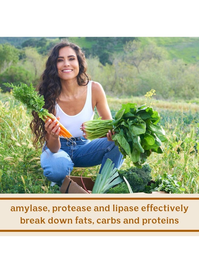 Solluna by Kimberly Snyder - Feel Good Digestive Enzymes Digestion & Nutrient Absorption Aid For Stomach Pain Gas & Bloating Multienzymes Lipase Amylase Protease Cellulase & Galactosidase - Image 1