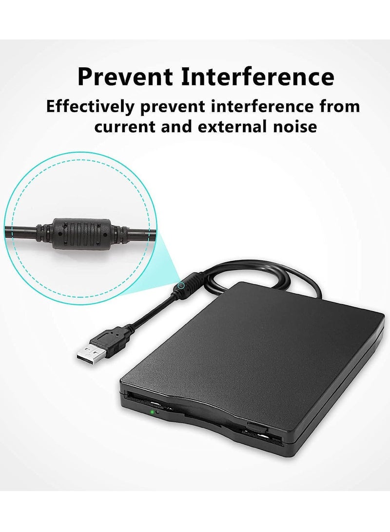 External USB Floppy Drive 3.5-inch Portable 1.44MB FDD, Plug and Play for Windows 2000/XP/Vista/7/8 Laptop - Image 3