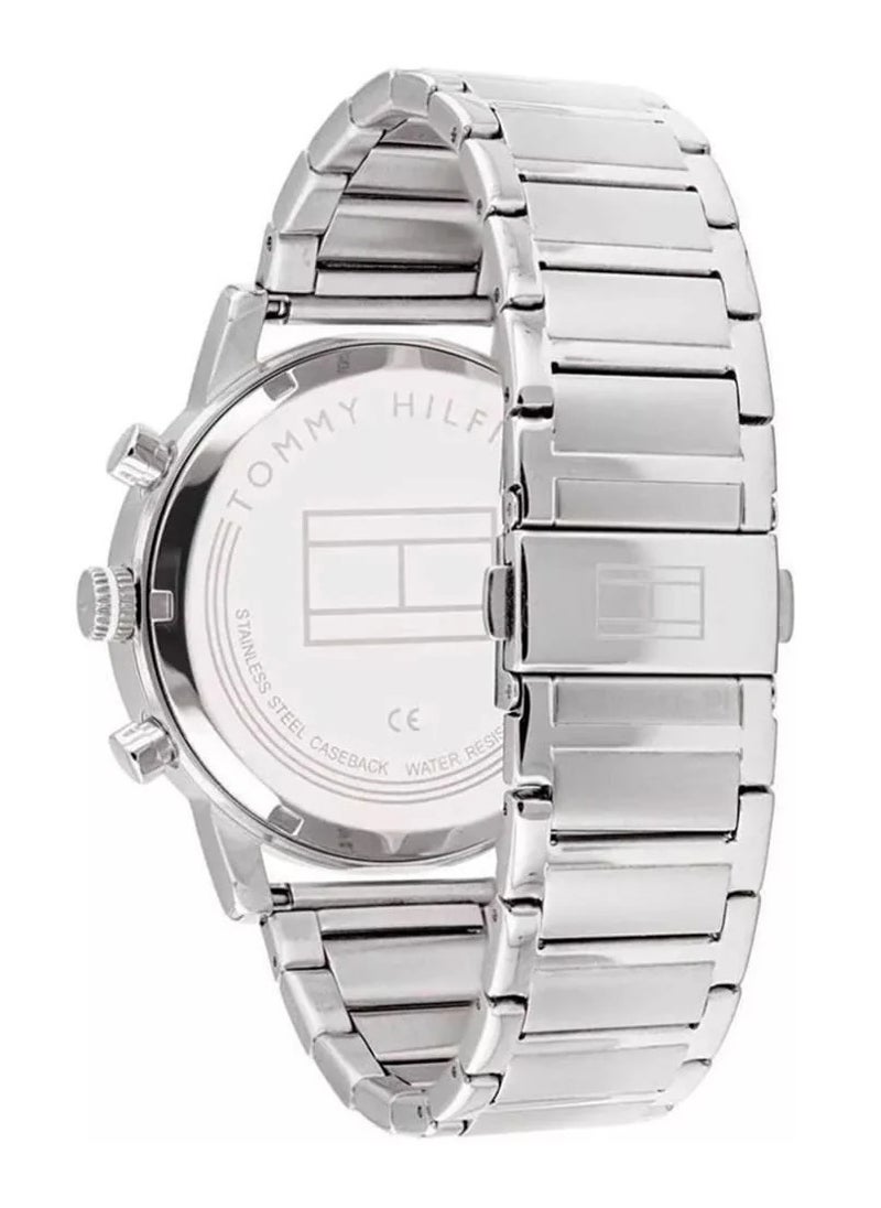 TOMMY HILFIGER - Men's Evan Blue Dial Stainless Steel Watch - 1710409 - Image 1