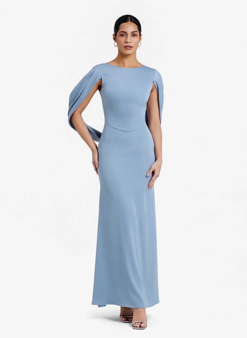 CHASE Crew Neck Bodycon Maxi Dress - Image 1