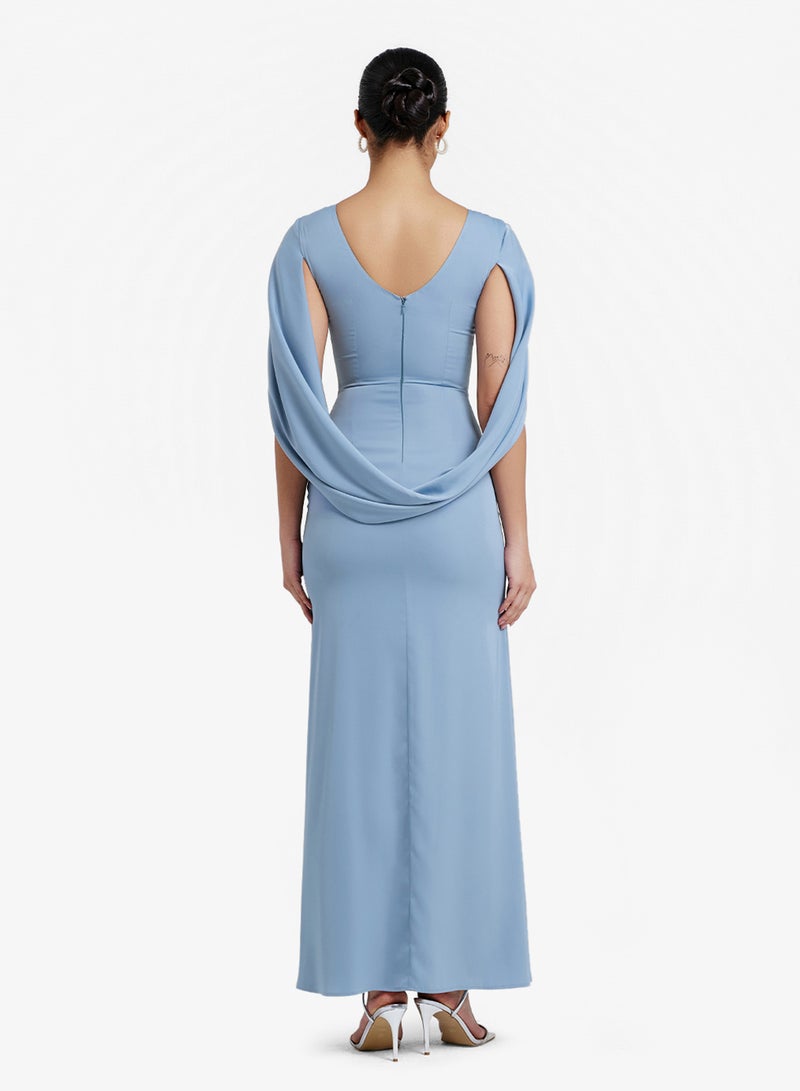 CHASE Crew Neck Bodycon Maxi Dress - Image 2
