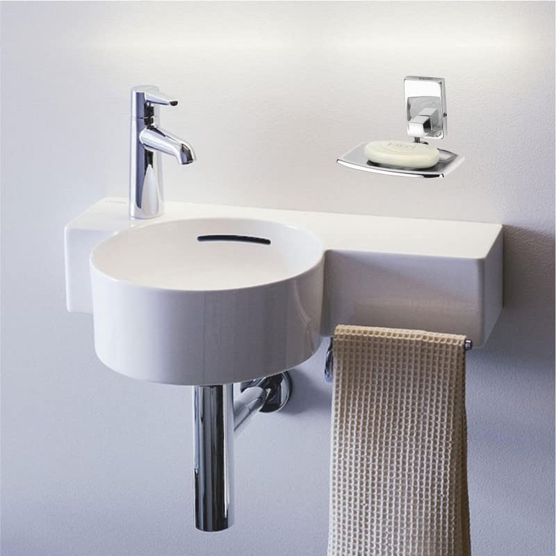 GLOXY Square Shape Wall Mounted Stainless Steel Single Soap Holder for Bathroom, Soap Stands for Bathroom Wall/Soap Tray for Bath Dish Bathroom Accessories and Fittings Rust Free - Image 3