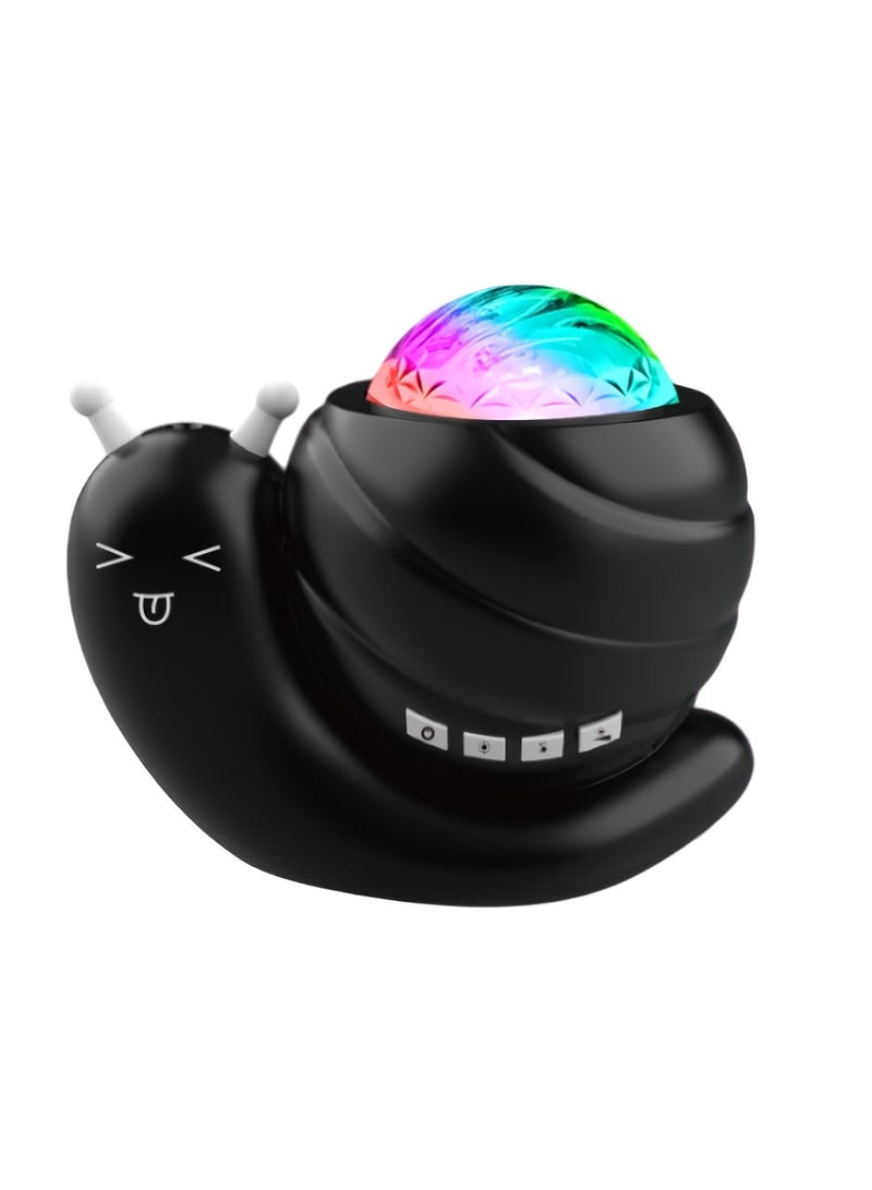 Star Projector Night Light, Lightweight And Portable Galaxy Projector Light, Durable Starry Sky Projector Lamp, Snail Kid Night Light For Kids Adults, (1pc, Black, Ordinary Version)  - Image 1