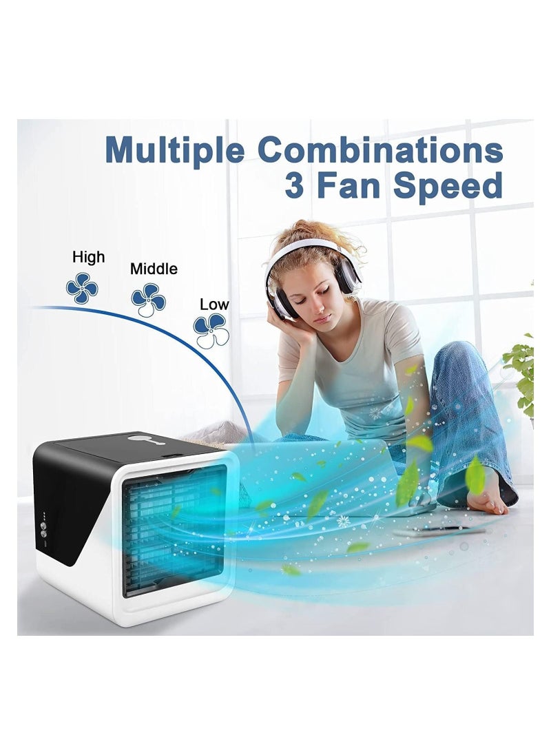 Generic Portable Air Conditioner Fan 3 in 1Mini Cooling Fan with Water Mist Spray 3 Speed Evaporative Air Cooler  - Image 5