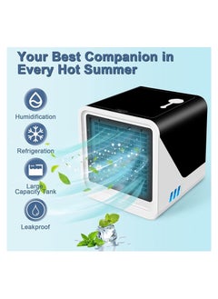 Generic Portable Air Conditioner Fan 3 in 1Mini Cooling Fan with Water Mist Spray 3 Speed Evaporative Air Cooler  - Image 4