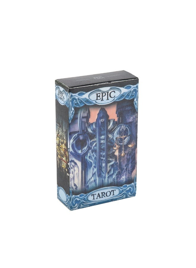 NIBEMINENT Epic Tarot Card 78-Card Divination Deck - English Version Edition - Special Edition - Arcane Deck - Tabletop Game - Suitable for Group Use  - Image 1