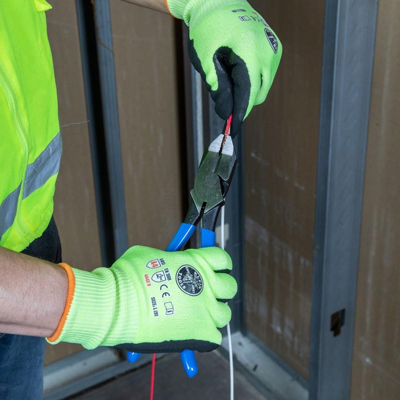 Klein Tools D2000-9ST Pliers, Made in USA, Side Cutters are Heavy-Duty 9-Inch Ironworker Pliers for Rebar, ACSR, Screws, Nails and Most Hardened Wire - Image 5