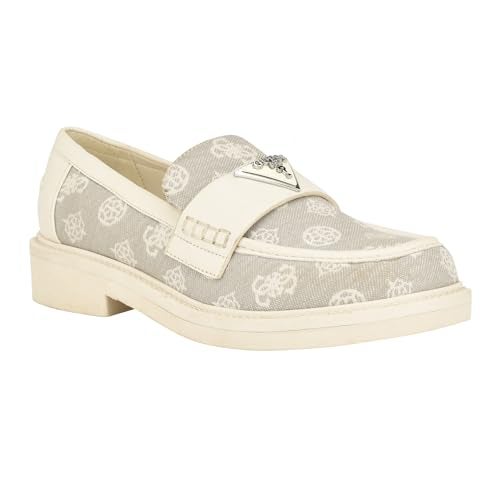 GUESS Women's Shatha2 Loafer, Taupe Logo Multi, 6 - Image 1