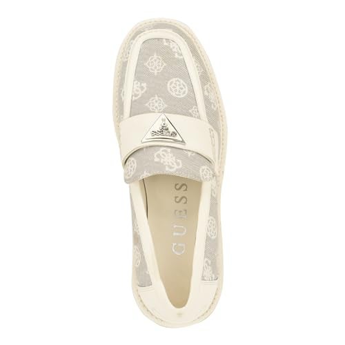 GUESS Women's Shatha2 Loafer, Taupe Logo Multi, 6 - Image 2