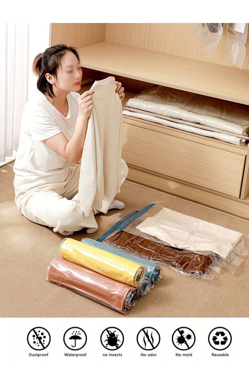 Vacuum Storage Bag 110*80 cm – Airtight Space Saver Reducing Volume by 75% – Ideal for Clothes, Duvets & Blankets – Travel & Home Essentials - Image 3