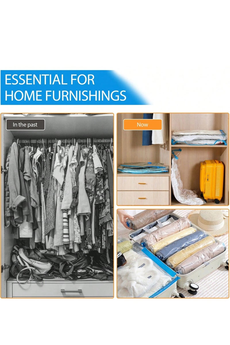 Vacuum Storage Bag 110*80 cm – Airtight Space Saver Reducing Volume by 75% – Ideal for Clothes, Duvets & Blankets – Travel & Home Essentials - Image 4