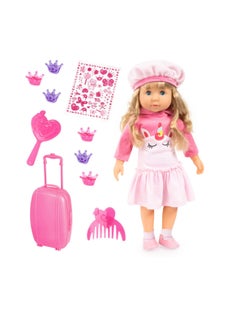 Bayer Charlene Doll Unicorn w/laugh & peck Sounds