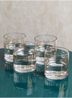 Premier Set of 4 Deco Tumbler Glasses  - Image 1