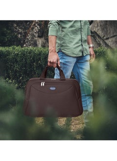 SENATOR Travel Duffle Bag for Unisex Lightweight Nylon Bag Multi Pocket Water & Scratch Resistant Adjustable Shoulder Strap Weekend Bag Convenient Carry On Luggage for Camping Training 42L Brown EA218  - Image 2