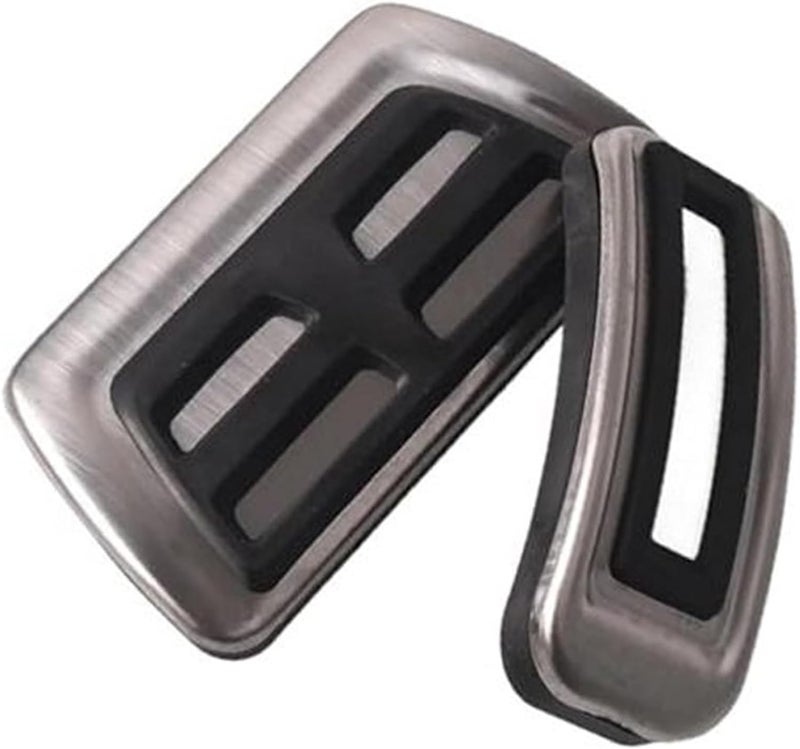 QASULER Stainless Steel Pedal Pad Set for Mazda - Image 1