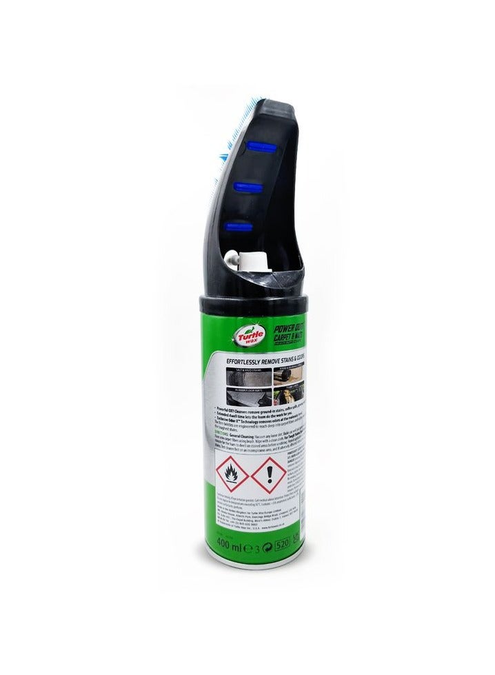 TURTLE Power Out Car Interior Carpet & Mat Shampoo Cleaner With Brush 400 ml - Turtle Wax - Image 2