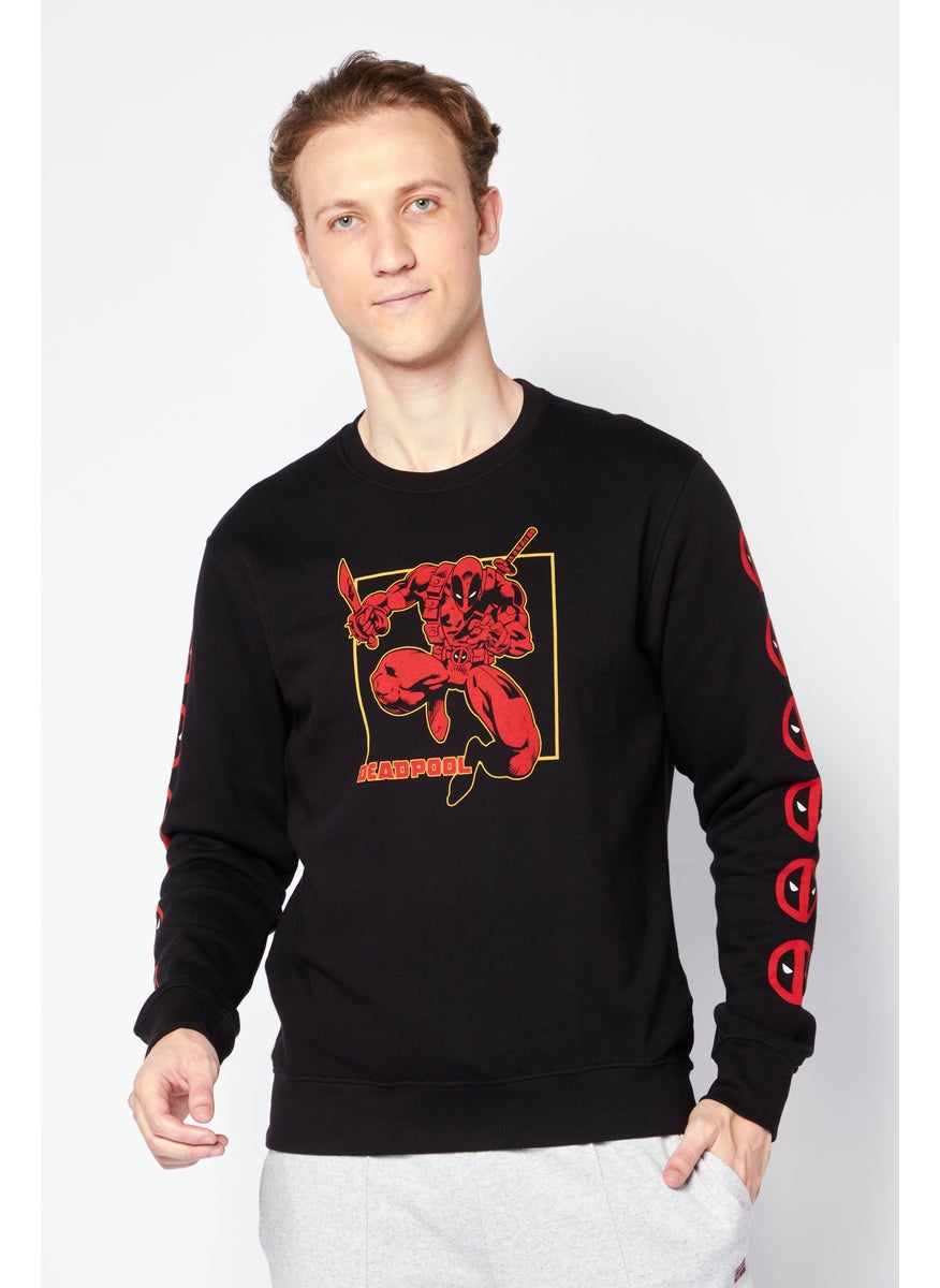 Men Crew Neck Graphic Print Long Sleeves Sweatshirt, Black - pzsku/ZF3DF6B64CEA7883C09DEZ/45/_/1726109289/d1bd6c49-ec2e-4d6c-b685-b4f48ae2a976