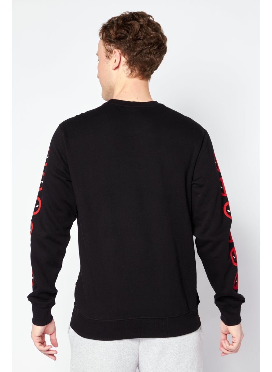 Men Crew Neck Graphic Print Long Sleeves Sweatshirt, Black - pzsku/ZF3DF6B64CEA7883C09DEZ/45/_/1737295924/903e991d-47fb-4c17-a933-489e7b9c328e