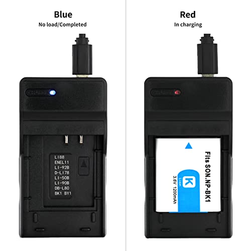 Norifon NP-BK1 USB Charger for Sony Cyber-Shot DSC-S750, DSC-S780, DSC-S950, DSC-S980, DSC-W180, DSC-W190, DSC-W370, MHS-PM5, Webbie HD, Webbie MHS-PM1 Camera and More - Image 4