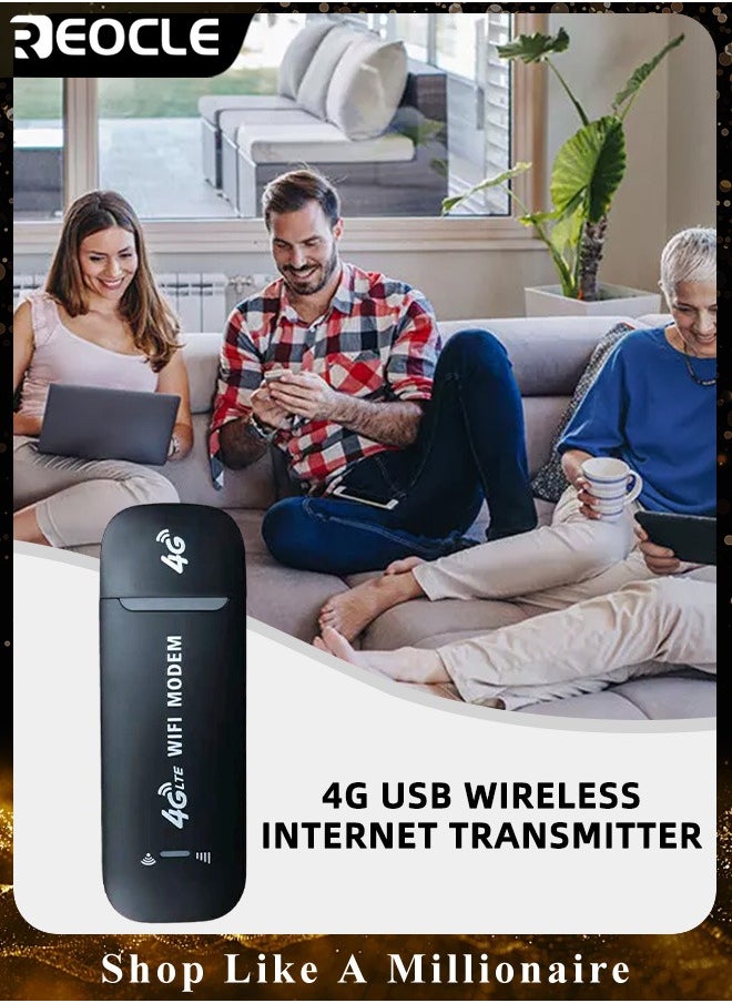 ريوكل - محول شبكة 4G LTE USB عالي السرعة لاسلكي واي فاي نقطة اتصال مودم عصا محول شبكة صغير مع وظيفة مشاركة نقطة اتصال واي فاي والتوصيل والتشغيل - Image 1