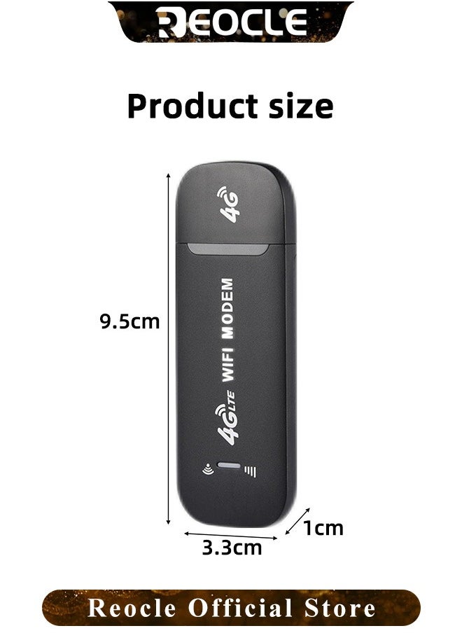 ريوكل - محول شبكة 4G LTE USB عالي السرعة لاسلكي واي فاي نقطة اتصال مودم عصا محول شبكة صغير مع وظيفة مشاركة نقطة اتصال واي فاي والتوصيل والتشغيل - Image 1