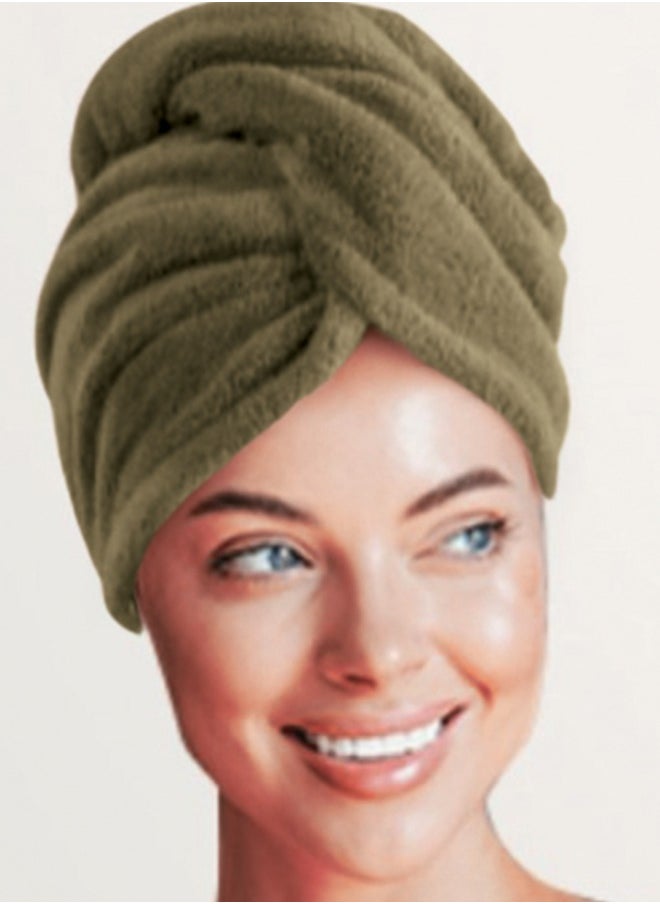 Tiba - Drying hair  bonne, Dark green - Image 1