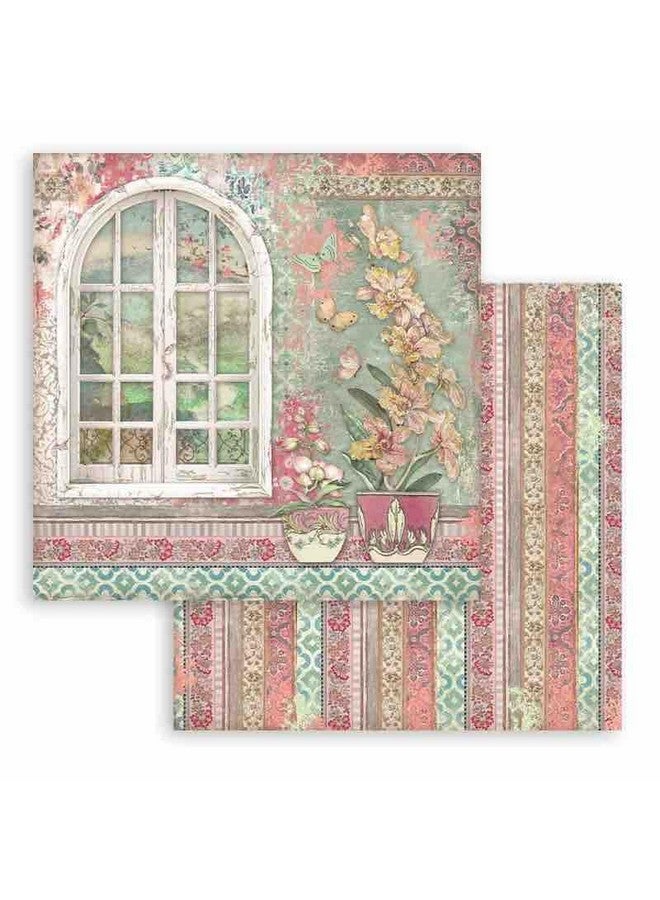 STAMPERIA Intl Paper Pad 12X12 10Pk Orchid/Cat 30.5 X 30.5 Various - Image 3