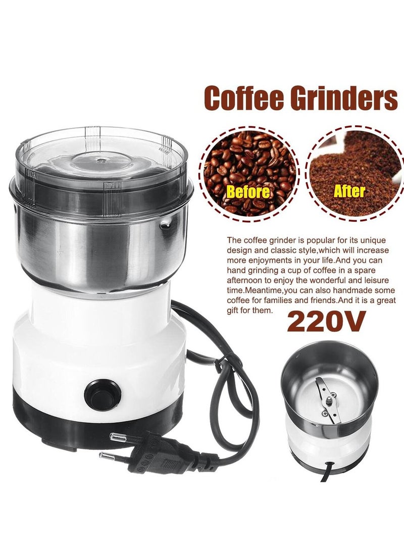 DubaiGallery Electric Coffee Spice Beans Grinder Maker with Stainless Steel Blades for Home Kitchen Grinding Supplies with US Plug  - Image 3