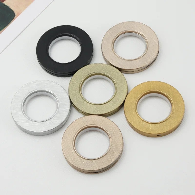 Bluejw Modern Minimalist Sunflower Shower Curtain Rings - Mute PP PC Plastic Hanging Muffler Curtain Accessories - Image 4