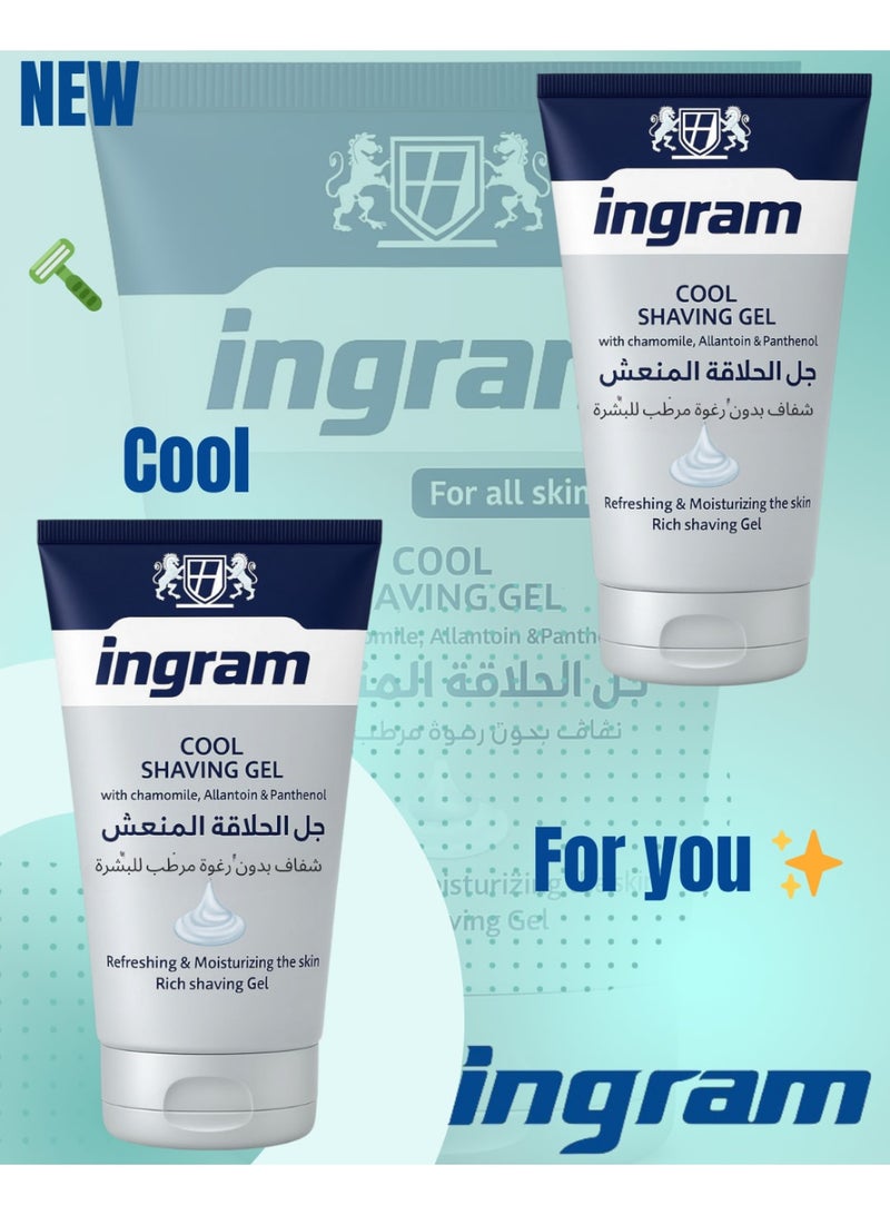 Ingram Cool Shaving Gel 150 ml - Image 3