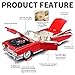 RZAPE Toy Car Models 124 Diecast Cars Eldorado Metal Model Car Carros De ColeccionModel Cars Kits for Adults and BoysPull Back Car with Lights and SoundsToy Cars for Boys Age 47Red - Image 4