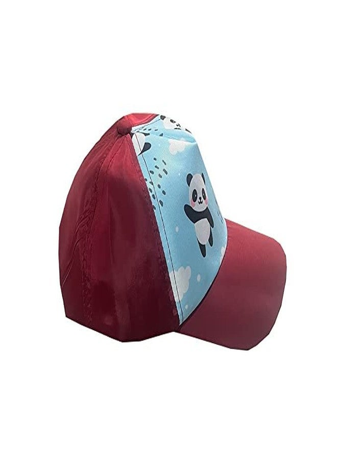 Missby قبعة سائق شاحنة للجنسين من Missby® للأطفال (4-8 سنوات) (لون عنابي) - Image 3
