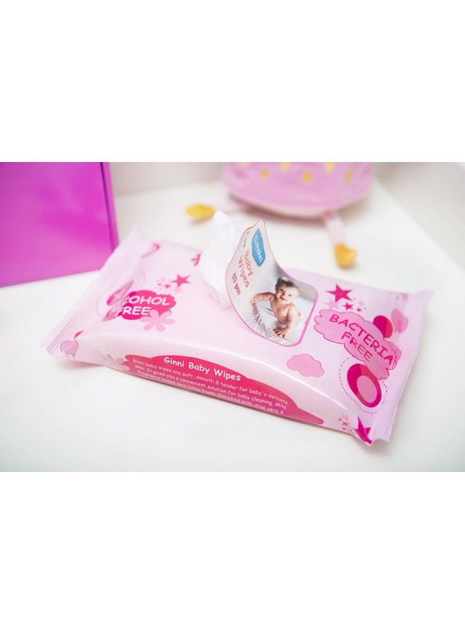 GINNI مناديل مبللة للأطفال مميزة (60 منديل؛ عبوة من عبوتين) + مناديل عملة سحرية لوحي (50 قطعة) - Image 3