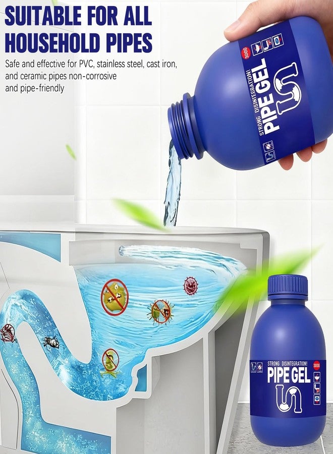 MYSQIHO Pipe Bobo Drain Cleaner 10.6OZ, Professional-Grade Drain Clog Remover for Kitchen Sink, Powerful Unclogging, Unclog drains, clog remover, Shower, Tub, Compatible with All Pipe Materials - Image 2