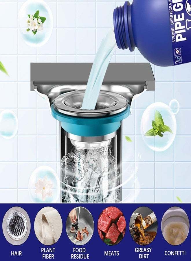 MYSQIHO Pipe Bobo Drain Cleaner 10.6OZ, Professional-Grade Drain Clog Remover for Kitchen Sink, Powerful Unclogging, Unclog drains, clog remover, Shower, Tub, Compatible with All Pipe Materials - Image 5