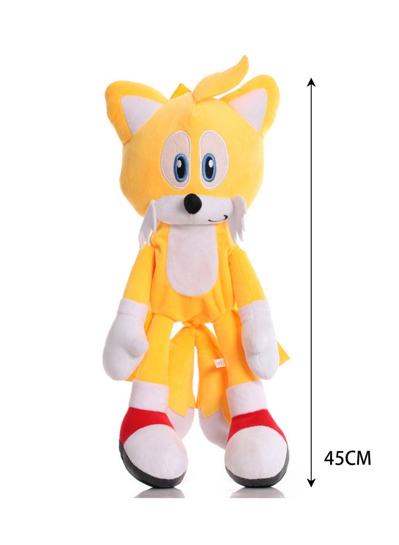 Cartoon Doll Doll Children Cute Anime Plush Toy (Yellow Sonic Backpack)  - Image 2
