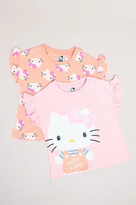 أر أند بي 2 Pack Hello Kitty T-Shirts with Short Sleeves