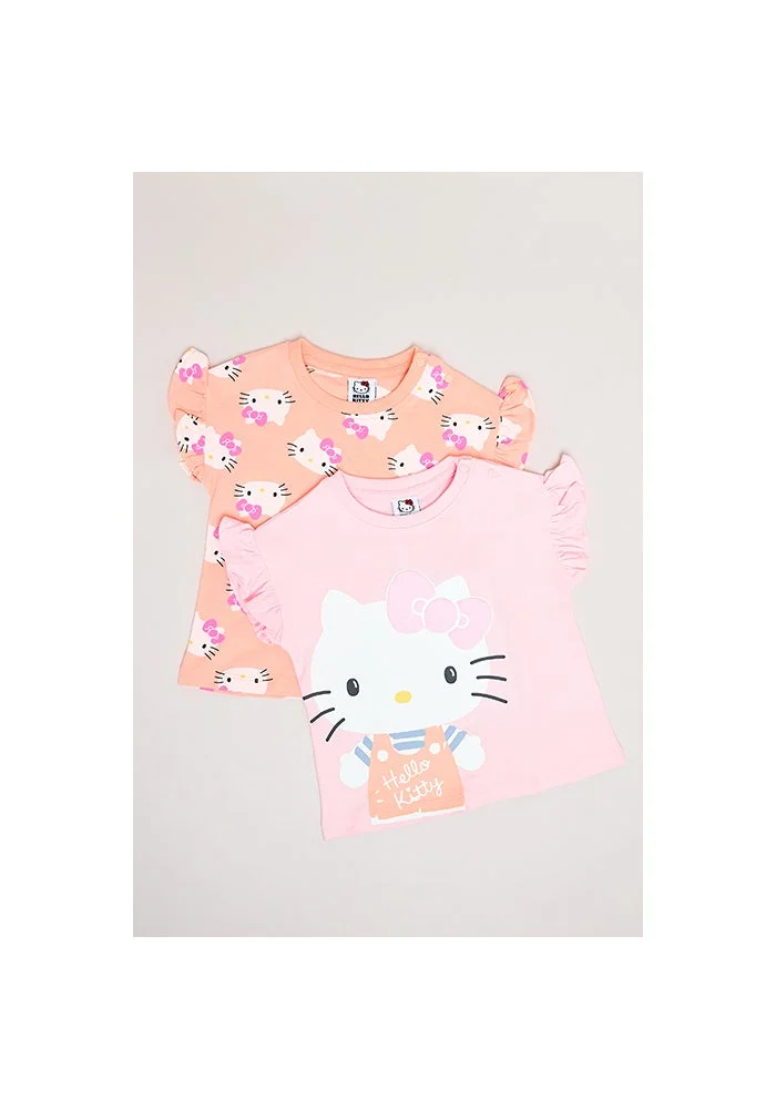 أر أند بي 2 Pack Hello Kitty T-Shirts with Short Sleeves